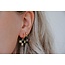 'Léa' Earrings Black Natural Stone - Stainless Steel
