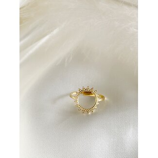 Bague ajustable &#039;Sweet Sun&#039; - acier inoxydable