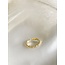 Verstellbarer Ring 'Little Flowers' Gold - Edelstahl