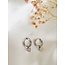 Boucles d'Oreilles Petit Coeur Argent - Acier Inoxydable -