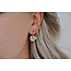 'Fleur Blanche' Earrings Gold - Stianless Steel