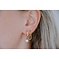 Boucles d'oreilles 'Lorette' or - Acier inoxydable