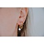 Boucles d'oreilles 'Lorette' Argent - Acier Inoxydable