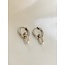 Boucles d'oreilles 'Lorette' Argent - Acier Inoxydable