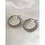 'Pam' Hoops silver - Stainless steel (2.2 CM)