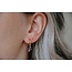 'June' Earrings Labradorite & Pink - Stainless Steel