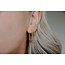 Boucles d'Oreilles 'Madame' Or - Acier Inoxydable