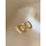 Peque–os pendientes 'Odette' Gold - Acero inoxidable