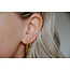 Kleine gedrehte 'Odette' Ohrringe Gold - Edelstahl