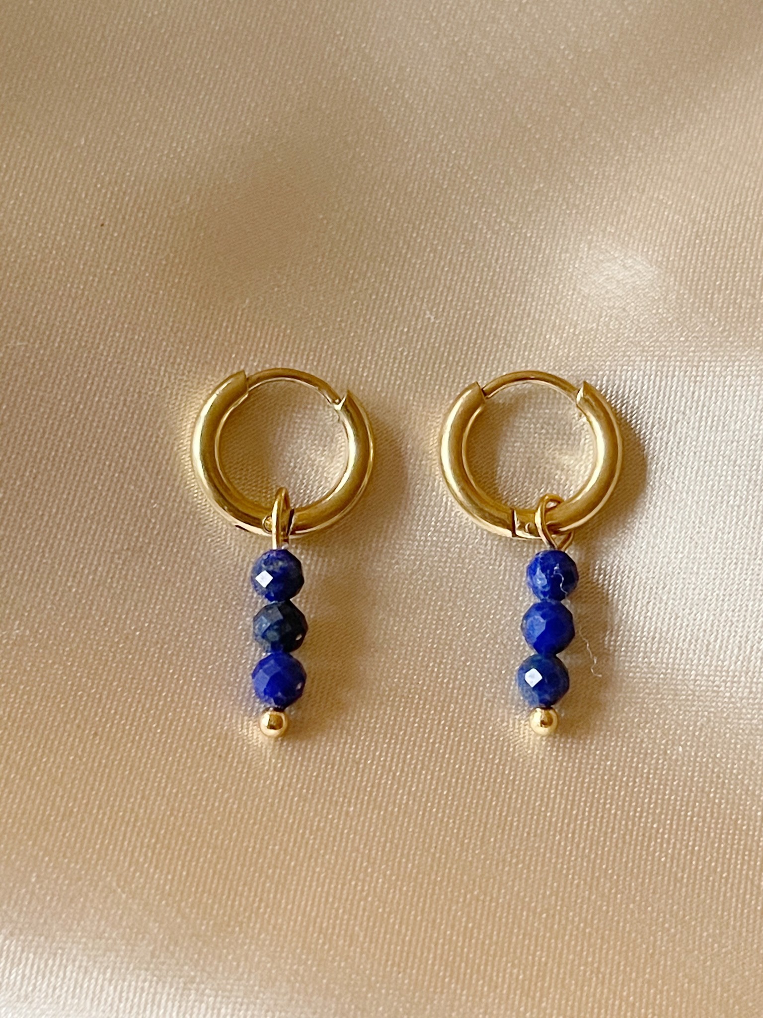 Cute Red Earrings Gold Stainless Steel Copy Notbranded