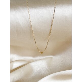 'One lucky star' Necklace Gold - Stainless Steel