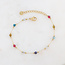 Bracelet 'Sophia' pierres naturelles multicolore - acier inoxydable