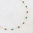 Halskette 'Sophia' Natursteine ​​Grün - Edelstahl