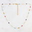 'Sophia' Necklace Natural Stones Multicolor - Stainless Steel