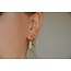 Boucles d'oreilles '2 pierres' Pierre naturelle - acier inoxydable