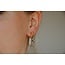 Boucles d'oreilles '2 pierres' Pierre naturelle - acier inoxydable