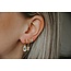 Boucles d'oreilles 'Leonore' blanc - acier inoxydable