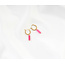 'Odilia' Earrings Gold & Stone Pink - stainless steel