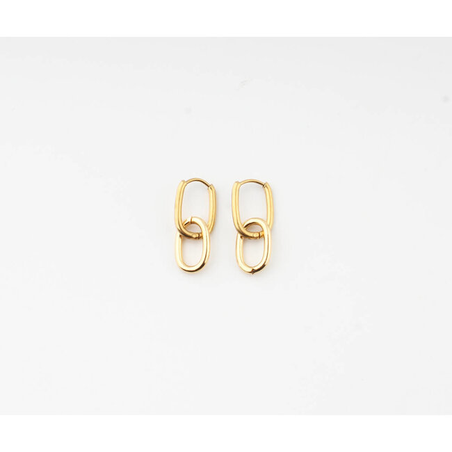 'Nova' earrings Gold - Stainless Steel