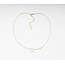 Kreis Halskette Gold - Edelstahl