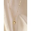 Sunrise 'White Shell Necklace Gold - Acciaio inossidabile