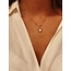 Sunrise 'White Shell Necklace Gold - Acciaio inossidabile