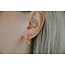 Boucles d'oreilles pierres naturelles multicolores 'Gina' - acier inoxydable