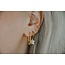 Boucles d'Oreilles Coquillage Fleur Argent - Acier Inoxydable