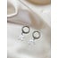 Boucles d'Oreilles Coquillage Fleur Argent - Acier Inoxydable