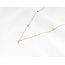 'La luna' necklace Orange & Pink Gold - Stainless steel
