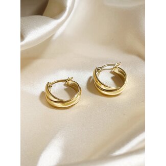 'Elly' Earringd Gold - Stainless Steel