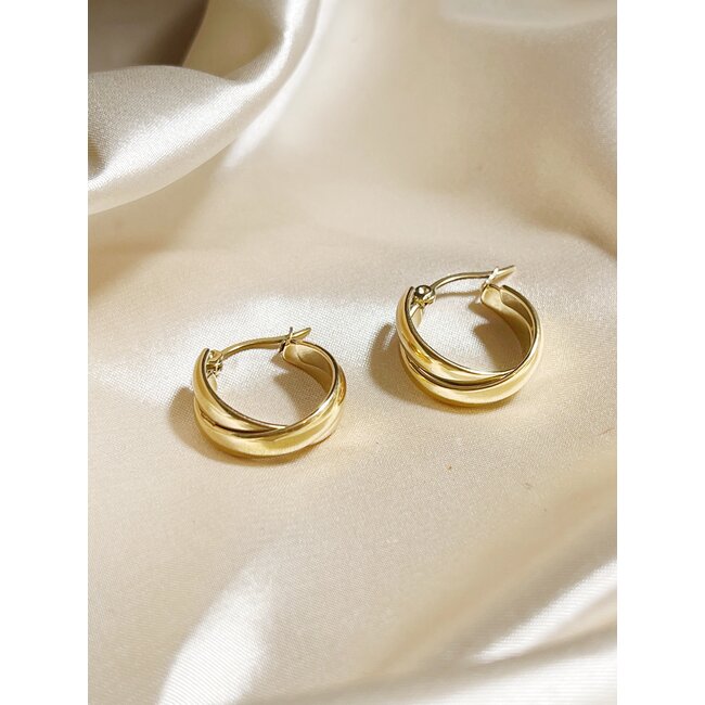 'Elly' Earringd Gold - Stainless Steel