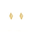 Boucles d'Oreilles Tiges Triangle Or - Acier Inoxydable