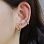 Boucles d'Oreilles Tiges Triangle Or - Acier Inoxydable