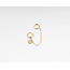 Double earring 'here comes the sun gold - stainless steel (1 pcs)