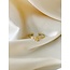 'Une petite fleur' ring gold - stainless steel (adjustable)