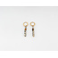 Boucles d'Oreilles 'Frida' Jaspe Or - acier inoxydable