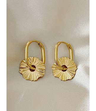 &#039;Loya&#039; Earrings Gold - Stainless Steel