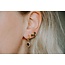 Amelie 'Pink & Gold Studs - Acero inoxidable