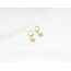 Boucles d'oreilles Soleil vert - Pierre naturelle - acier inoxydable