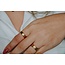 'Cerise' ring gold - stainless steel (adjustable)