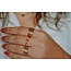 'Maelynn' Ring Gold - Edelstahl (verstellbar)
