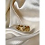 'Ellinor' ring gold - stainless steel (verstelbaar)