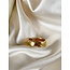 'Cerise' ring gold - stainless steel (verstelbaar)