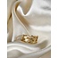 'Maelynn' ring gold - stainless steel (adjustable)