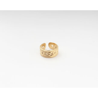 Kaat 'Ring Gold - Acero inoxidable (ajustable)