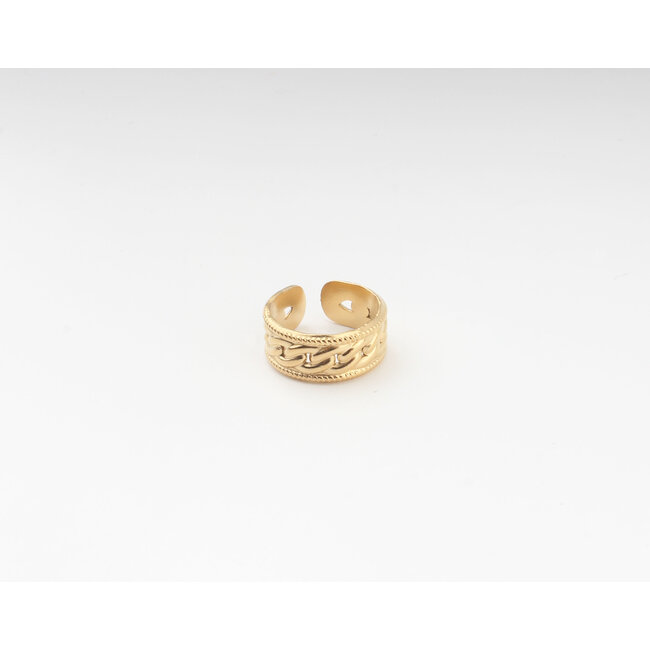 Kaat 'Ring Gold - Acero inoxidable (ajustable)