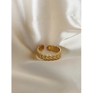 Margot 'Ring Gold - Acciaio inossidabile (regolabile)