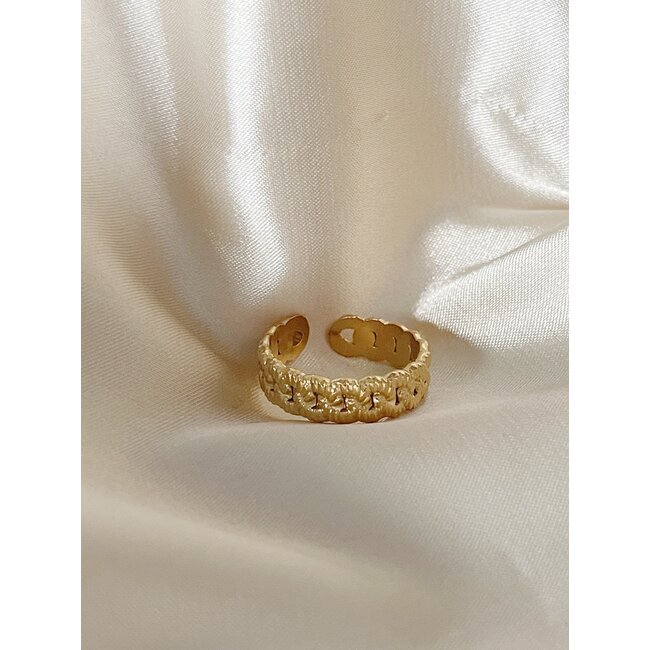 Margot 'anillo de oro - acero inoxidable (ajustable)