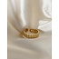 'Margot' ring gold - stainless steel (adjustable)